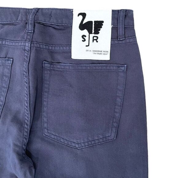 Sandrine Rose Free People Women's Navy French Worker Denim Jeans Size 30 - Picture 6 of 12